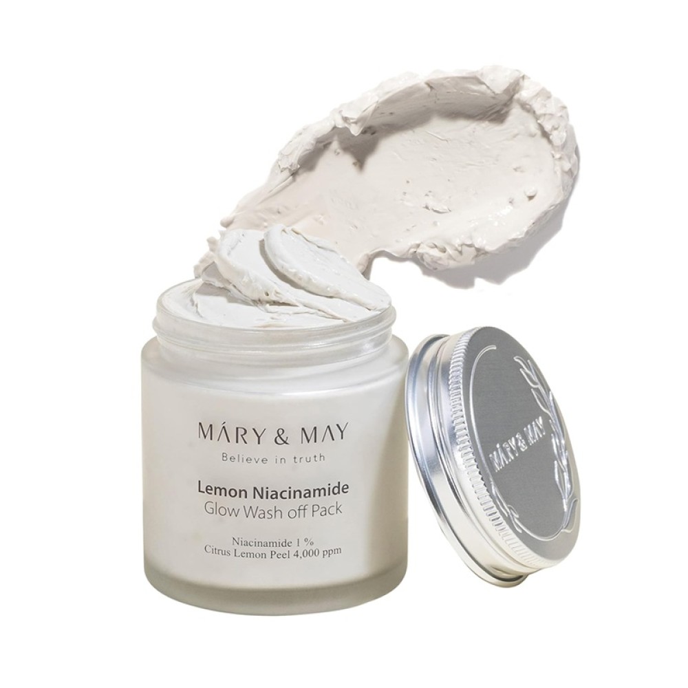 Mary&May | Lemon Niacinamide Glow Wash off Pack Vegan Μάσκα με Νιασιναμίδη & Άργιλο για Καθαρισμό & Λάμψη | 125gr