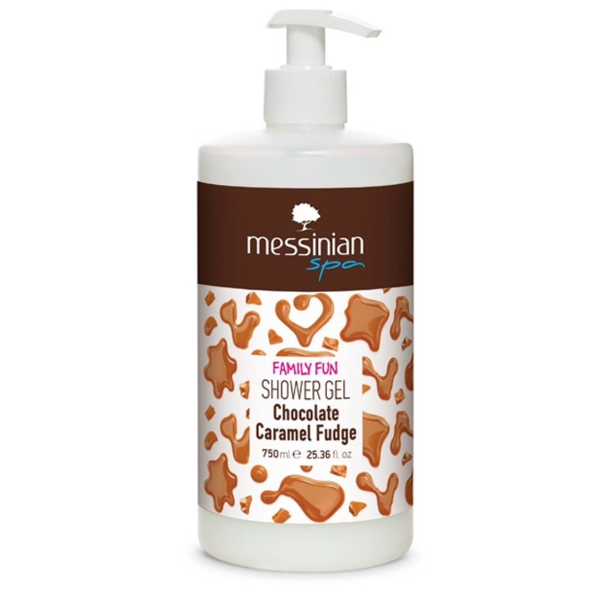 Messinian Spa | Family Fun Shower Gel Chocolate Caramel Fudge | 750ml 