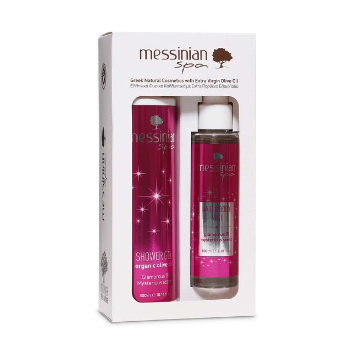 Messinian Spa | Promo Shower Gel Glamorous & Mysterious 300ml & Body Milk 300ml 