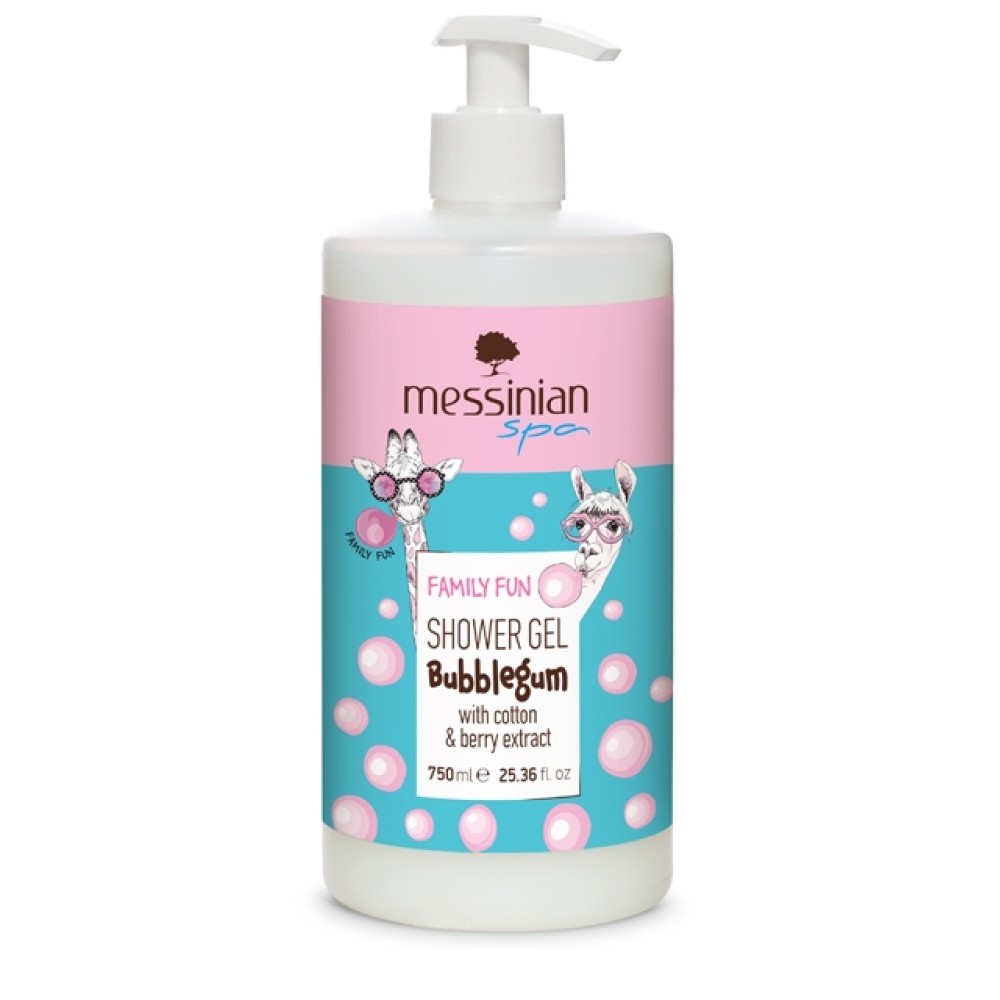 Messinian Spa | Family Fun Shower Gel Bubblegum | 750ml 