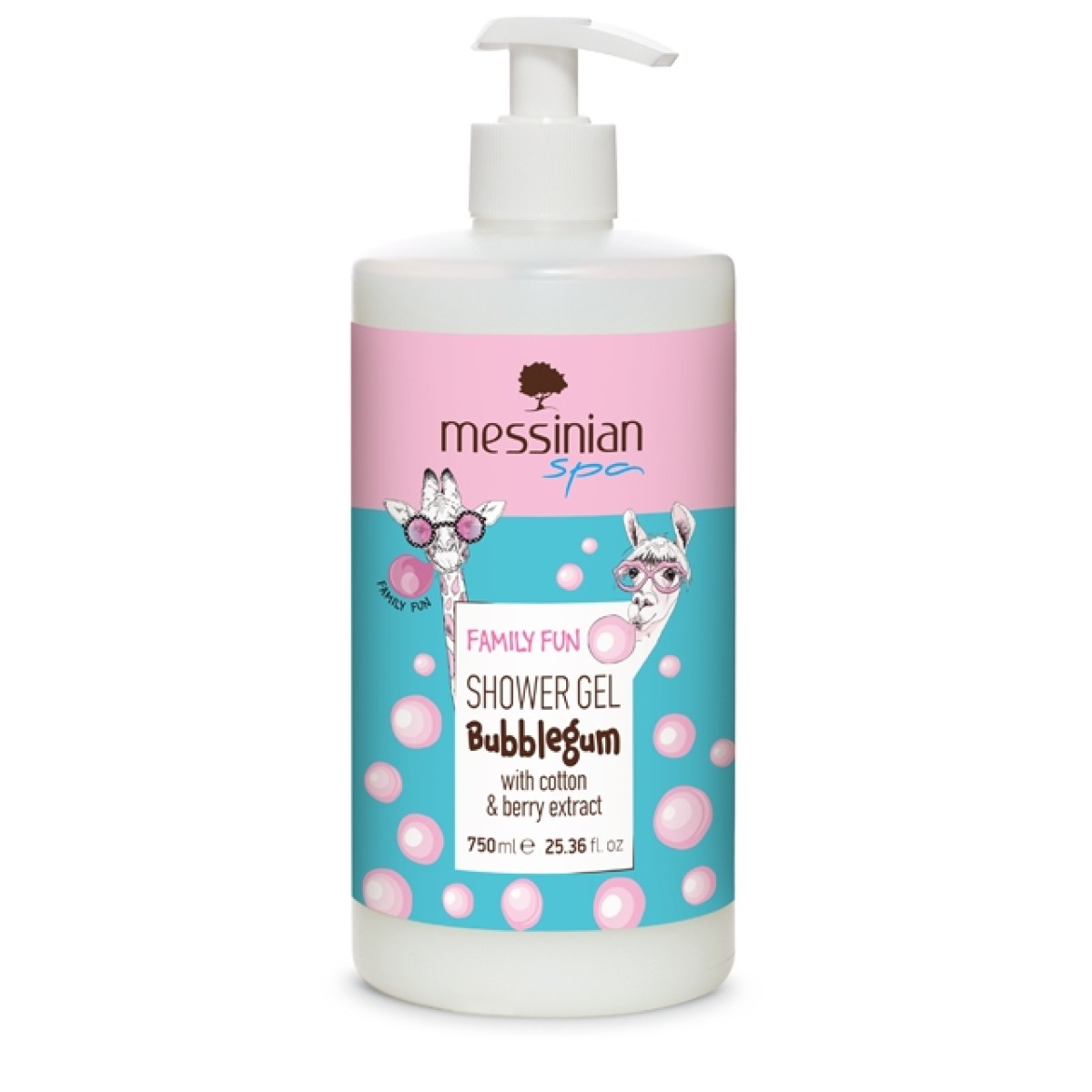 Messinian Spa | Family Fun Shower Gel Bubblegum | 750ml 