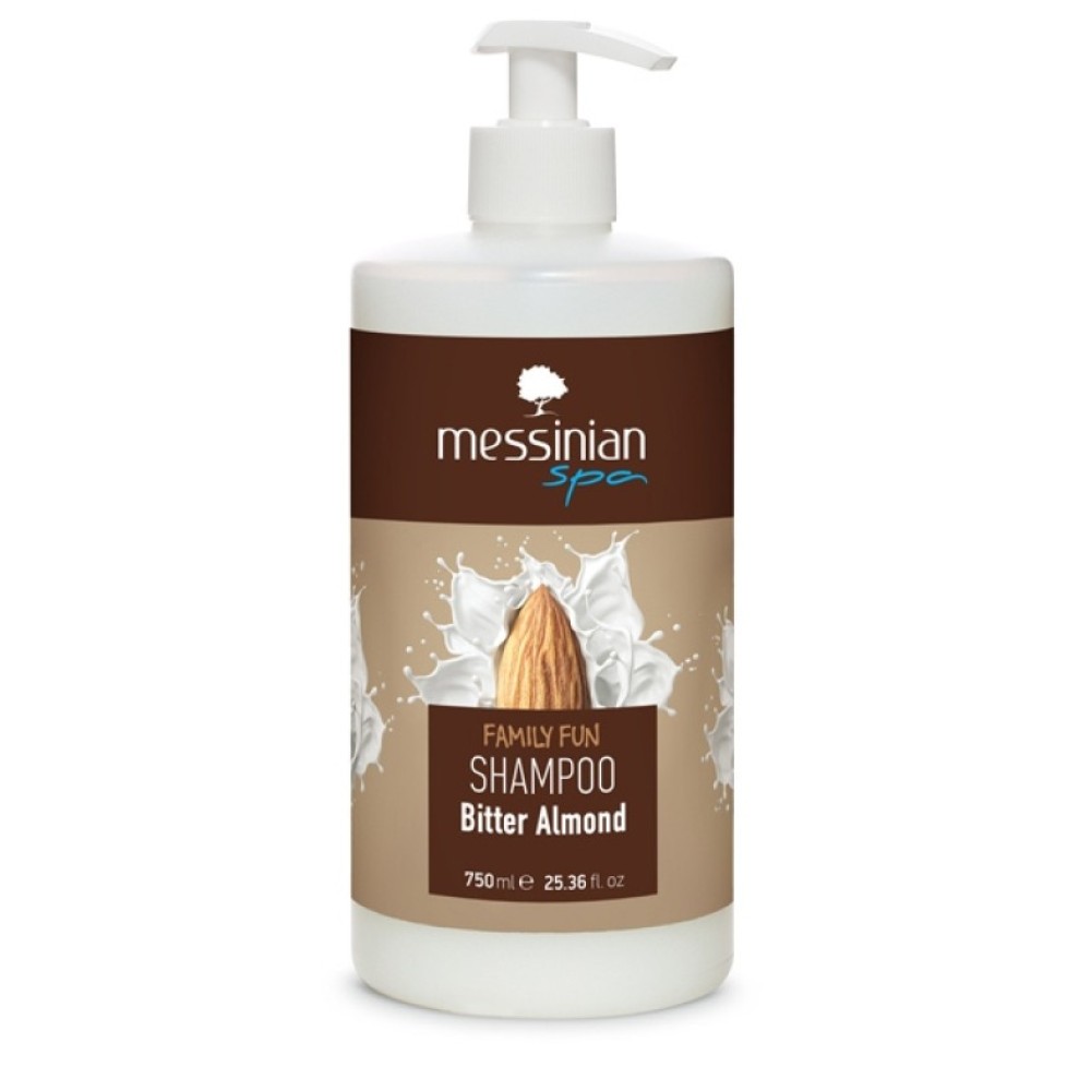 Messinian Spa | Σαμπουάν Καθημερινής Χρήσης για Όλους τους Τύπους Μαλλιών με Πικραμύγδαλο | 750ml