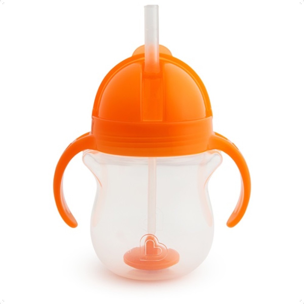 Munchkin |  Click Lock Tip & Sip Straw Cup (6m+) Πορτοκαλί 207ml | 1τμχ