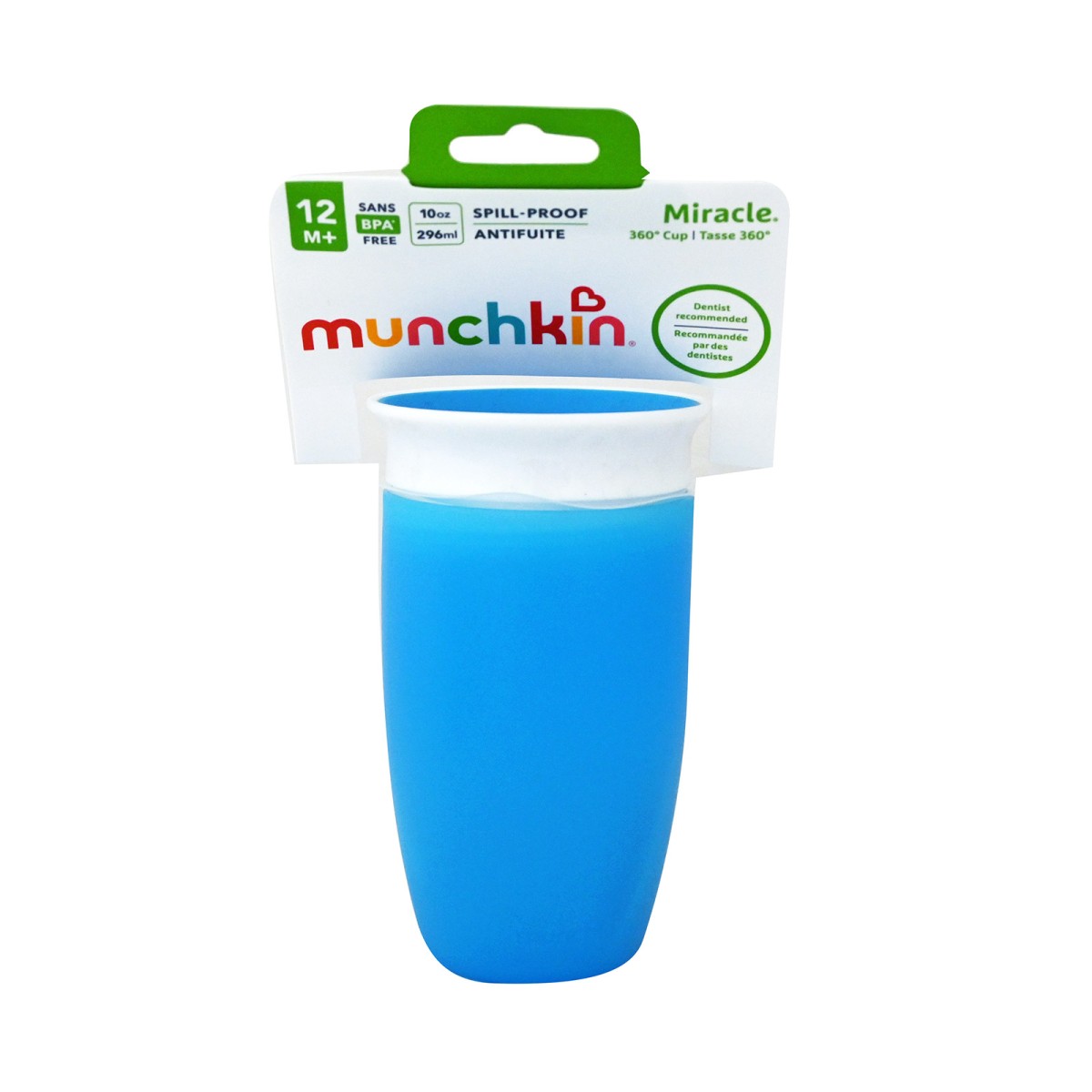 Munchkin | Miracle 360° Cup 12m+ Παιδικό Κύπελλο Μπλε | 296ml 