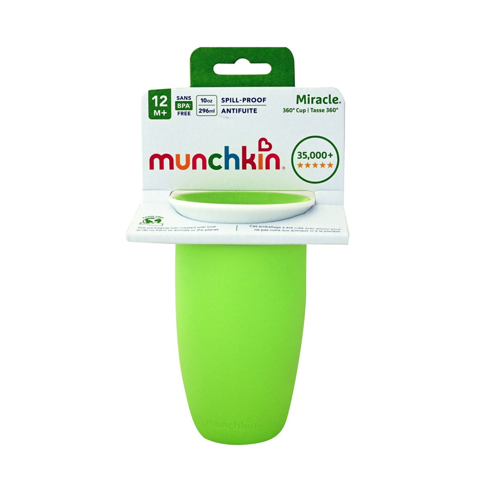 Munchkin | Miracle 360° Cup 12m+ Παιδικό Κύπελλο Πράσινο | 296ml