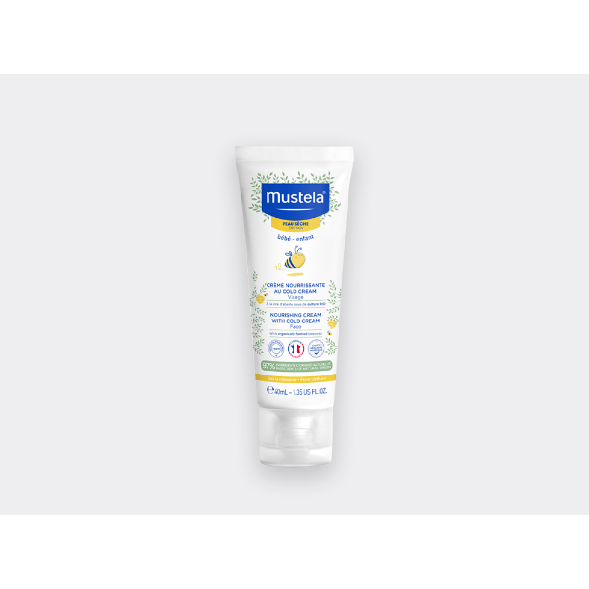 Mustela | Nourishing Face Cream with Cold Cream  - Κρέμα Ενυδάτωσης Προσώπου με Βιολογικό κερί μέλισσας | 40ml