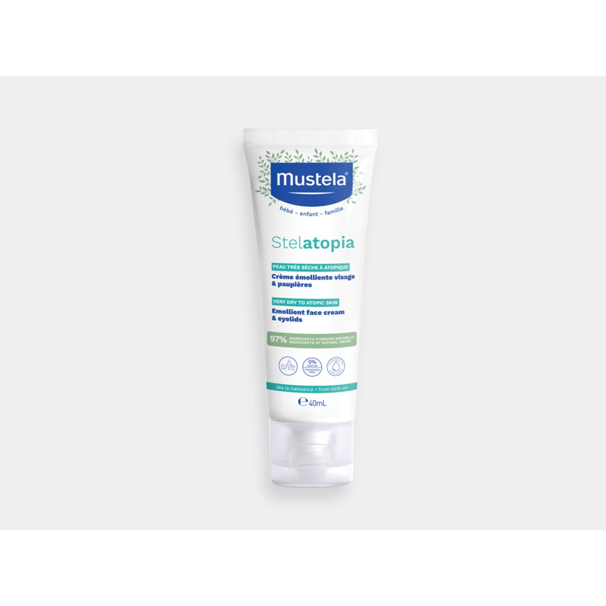 Mustela | Stelatopia Emollient Face & Εyes Cream -  Μαλακτική Κρέμα Προσώπου & Mατιών | 40ml