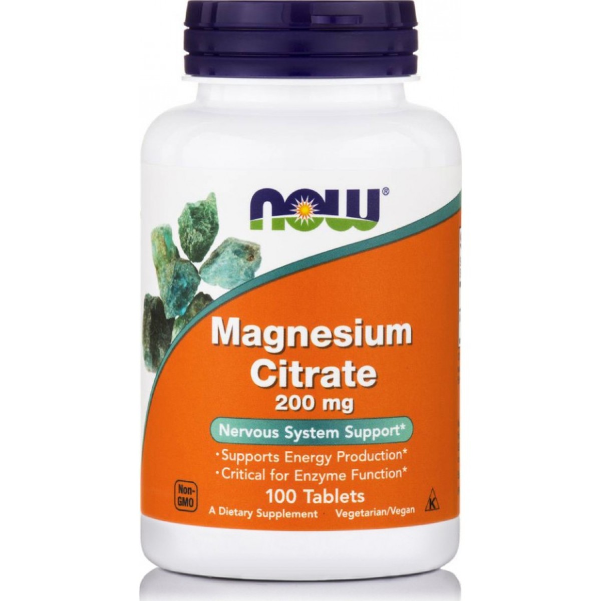 Now | Foods Magnesium Glycinate Nervous System Support | 180tabs