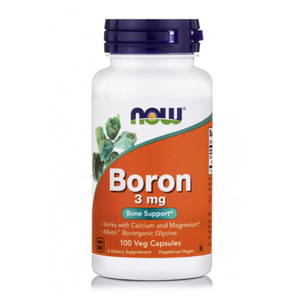 Now | Boron 3mg Συμπλήρωμα Για την Καλή Διατήρηση των Οστών | 100 caps