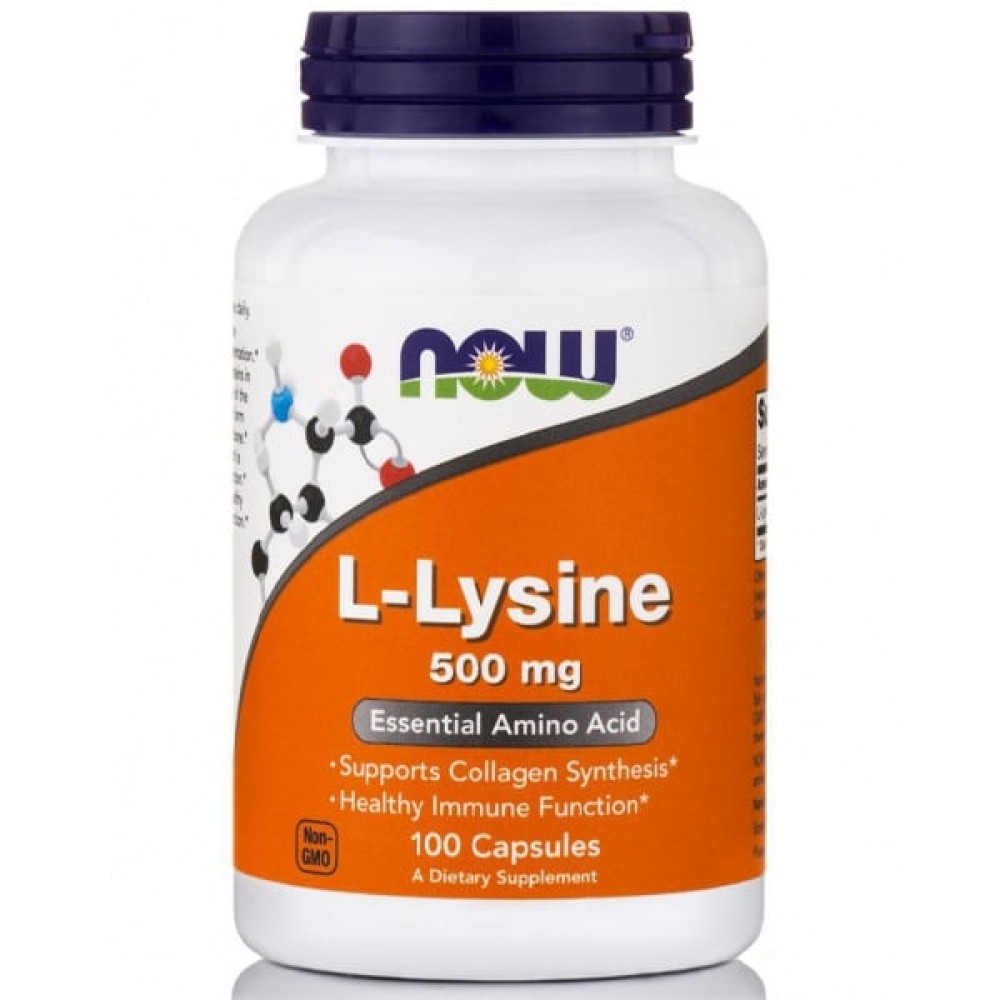 Now | L-Lysine 500mg | 100caps Now | L-Lysine 500mg | 100caps