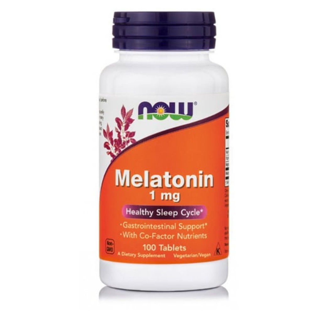 Now | Melatonin 1mg Συμπλήρωμα για τον Ύπνο με Μελατονίνη | 100 ταμπλέτες