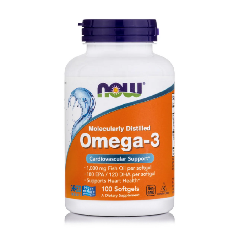 Now | Omega-3 1000 mg | Συμπλήρωμα Διατροφής με Ωμέγα-3 Λιπαρά |100 Softgels.