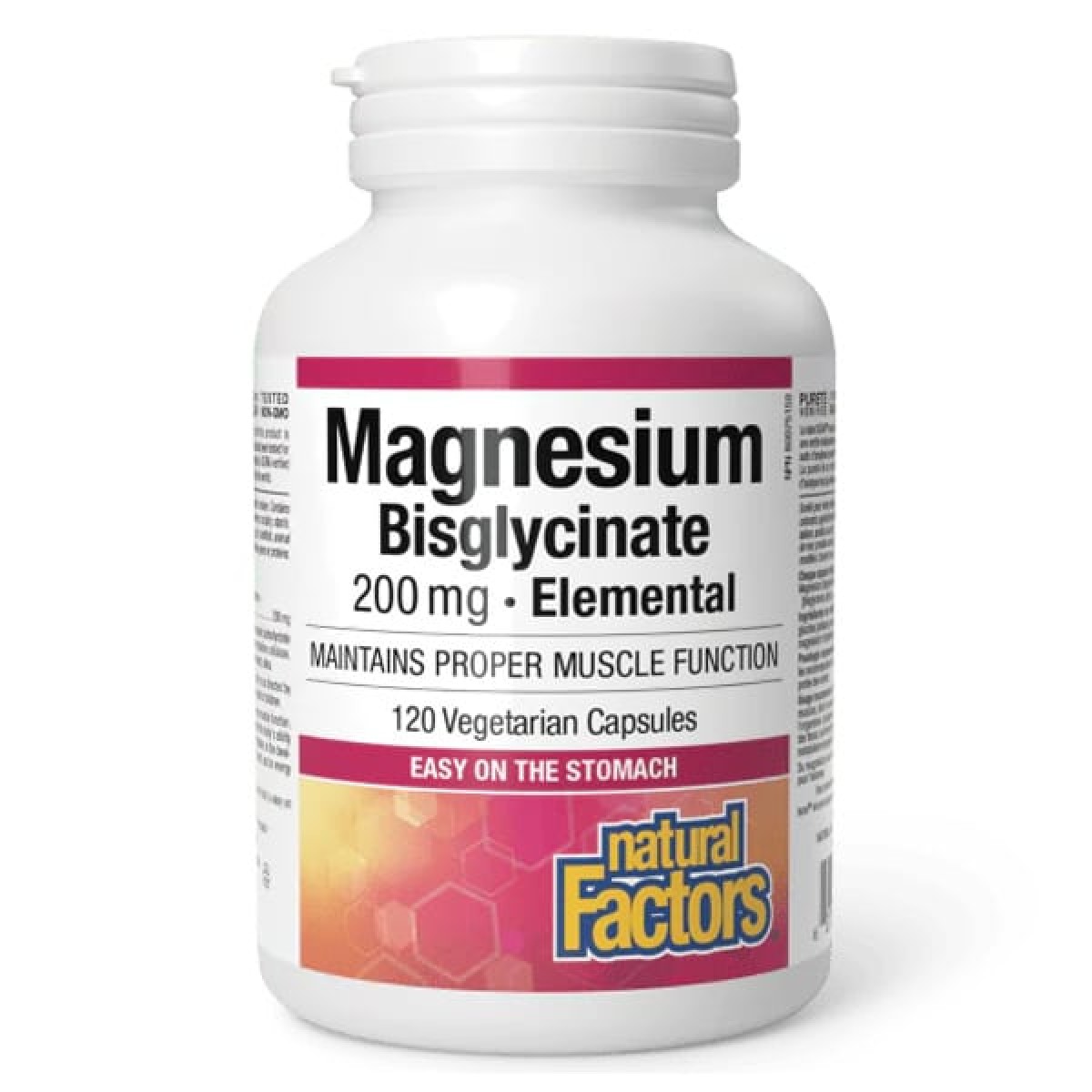 Natural Factors | Magnesium Bisglycinate 200mg | 120veg.caps