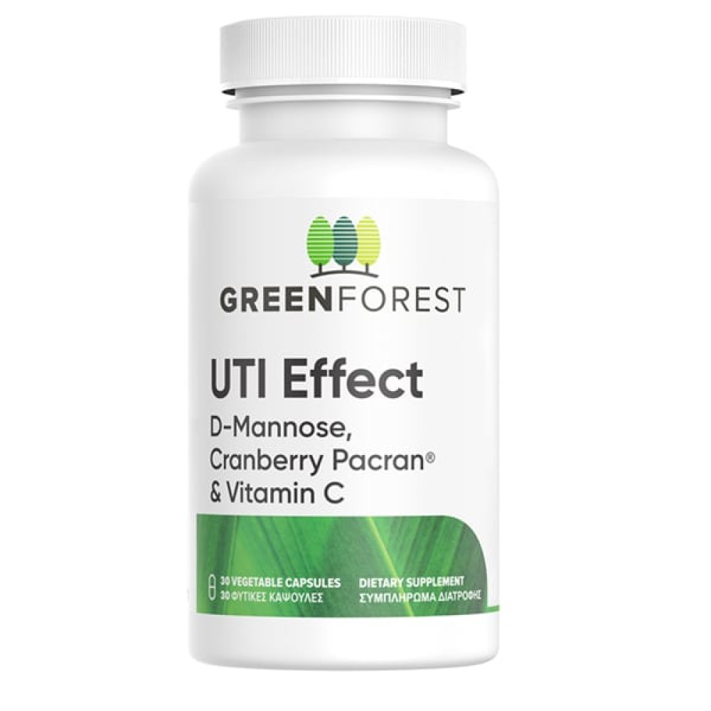 Green Forest | UTI Effect Συμπλήρωμα Διατροφής για την Καλή Λειτουργία του Ουροποιητικού Συστήματος | 30 veg.caps Green Forest | UTI Effect Συμπλήρωμα Διατροφής για την Καλή Λειτουργία του Ουροποιητικού Συστήματος | 30 veg.caps