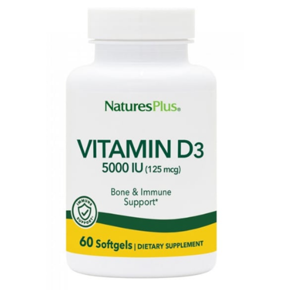 Natures Plus | Vitamin D3 5000 IU| 60softgels
