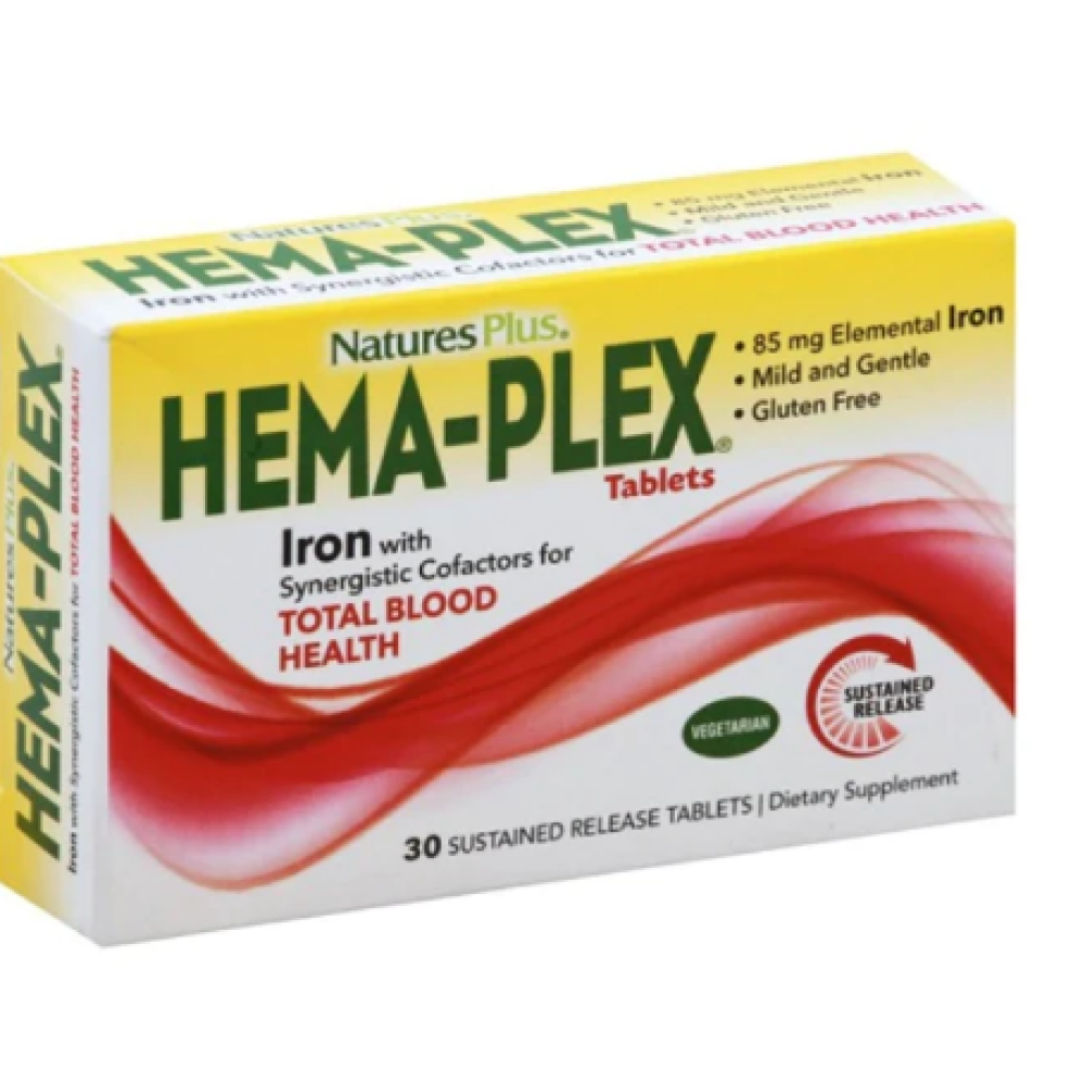 Natures Plus | Hema Plex | 30 tabs