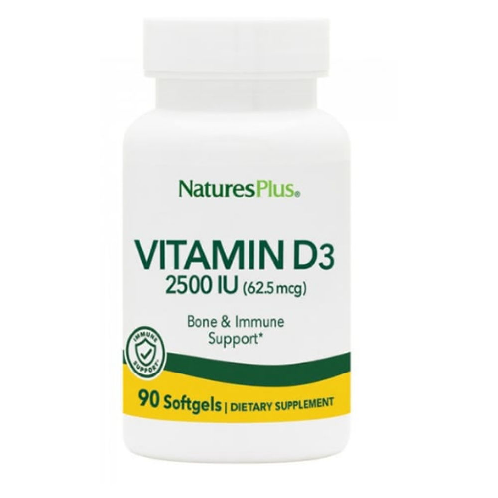 Natures Plus | Vitamin D3 2500 IU |  90softgels