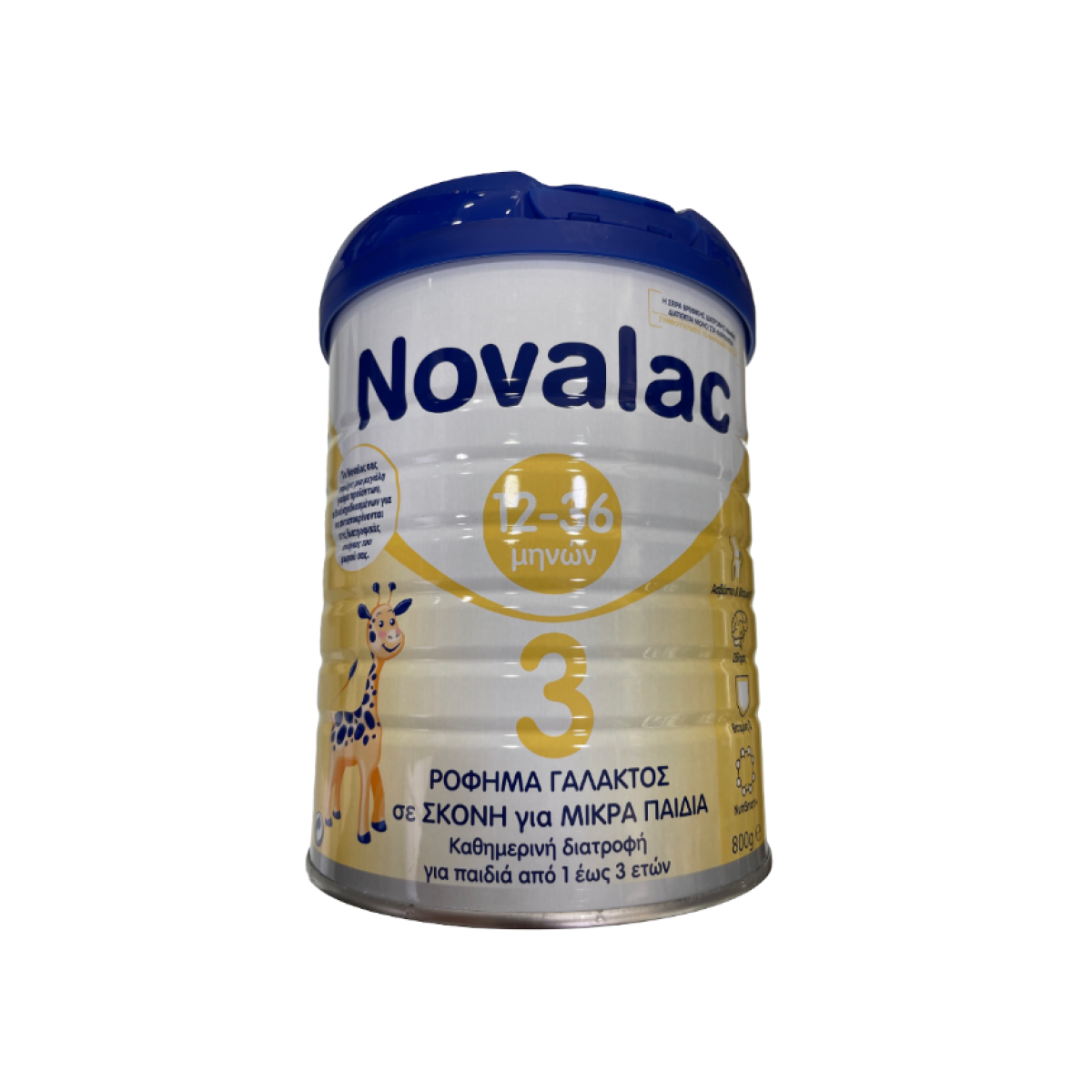 Novalac | 3 Γάλα σε Σκόνη 3ης Βρεφικής Ηλικίας με Γεύση Βανίλια 12-36m | 800g