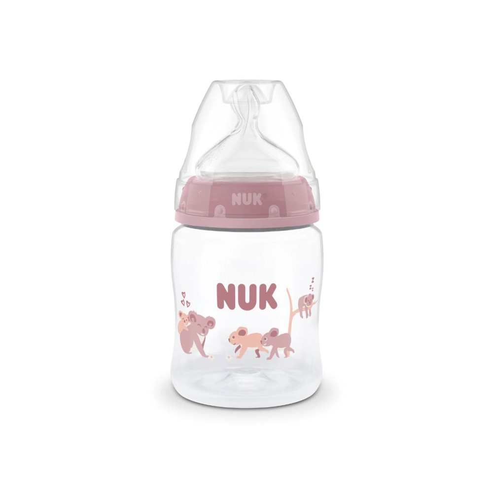 Nuk | πλαστικό μπιμπερό με θηλή σιλικόνης first choice temperature control 0m+ ,  koala | 150ml