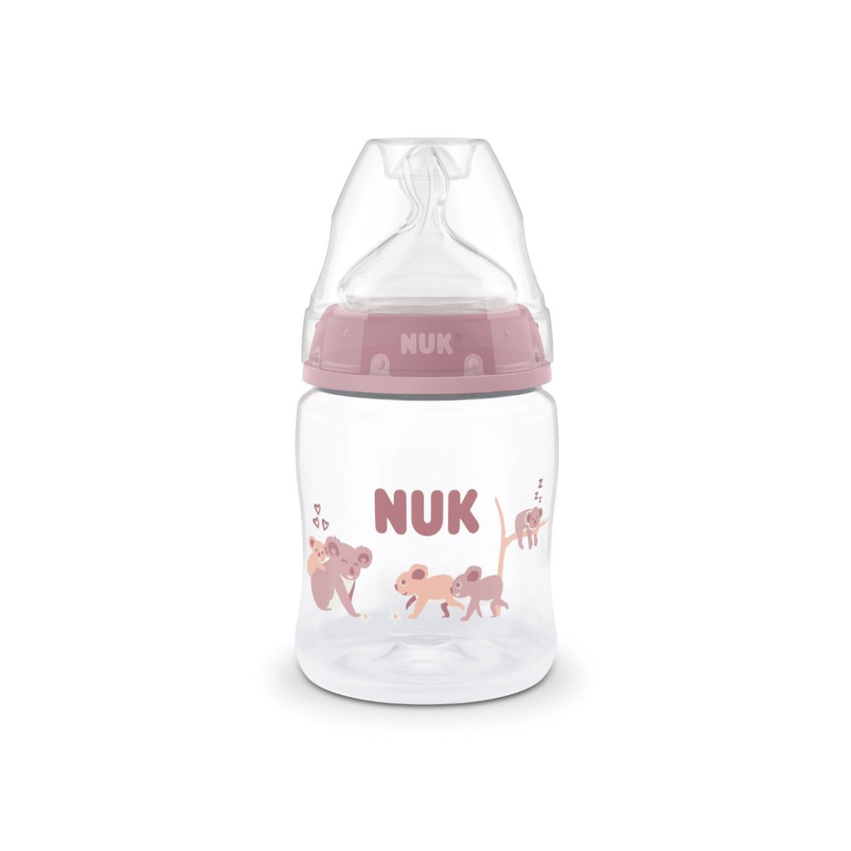 Nuk | πλαστικό μπιμπερό με θηλή σιλικόνης first choice temperature control 0m+ ,  koala | 150ml
