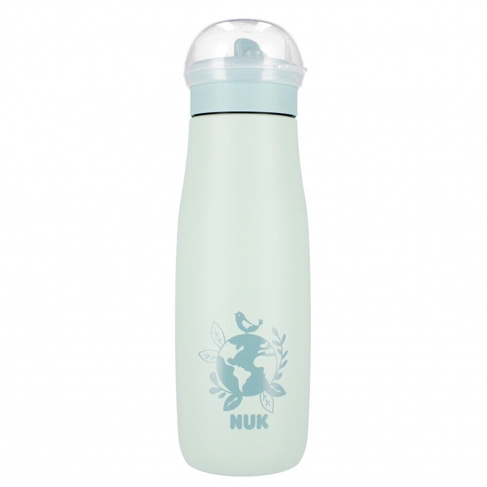 Nuk | Mini-Me Flip Παγουράκι από Ανοξείδωτο Ατσάλι με Ρύγχος 12m+ Πράσινο | 500ml 
