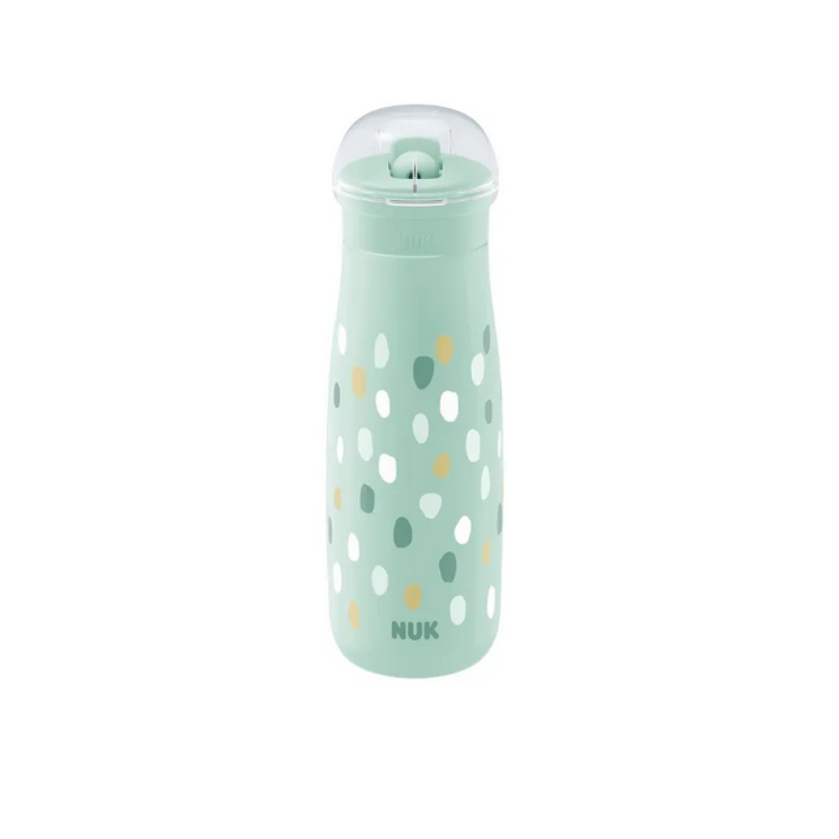 Nuk | Mini-Me Flip Παγουράκι από Ανοξείδωτο Ατσάλι με Ρύγχος 12m+ Μέντα Πουά | 450ml 