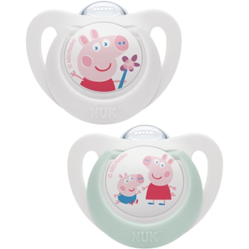 Nuk | Peppa Pig Star Πιπίλα Σιλικόνης 18-36m | 2τεμ