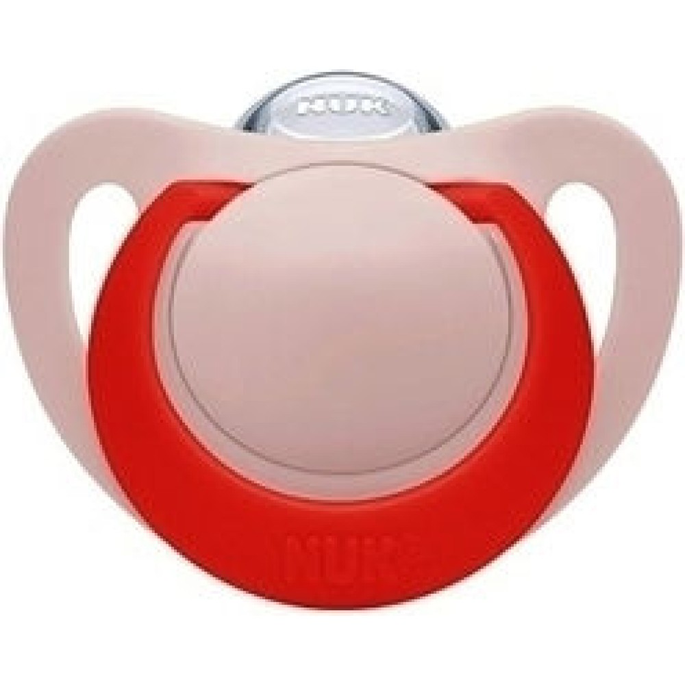 Nuk | Star Ορθοδοντική Πιπίλα Σιλικόνης με Θήκη για 6-18 μηνών | 1τμχ