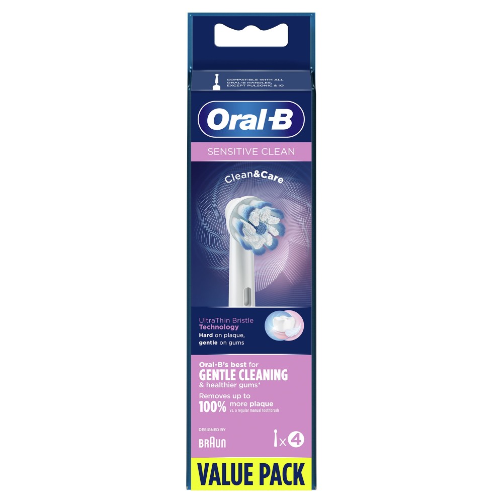 Oral-B | Sensitive Clean Toothbrush Heads | 4 Τεμάχια