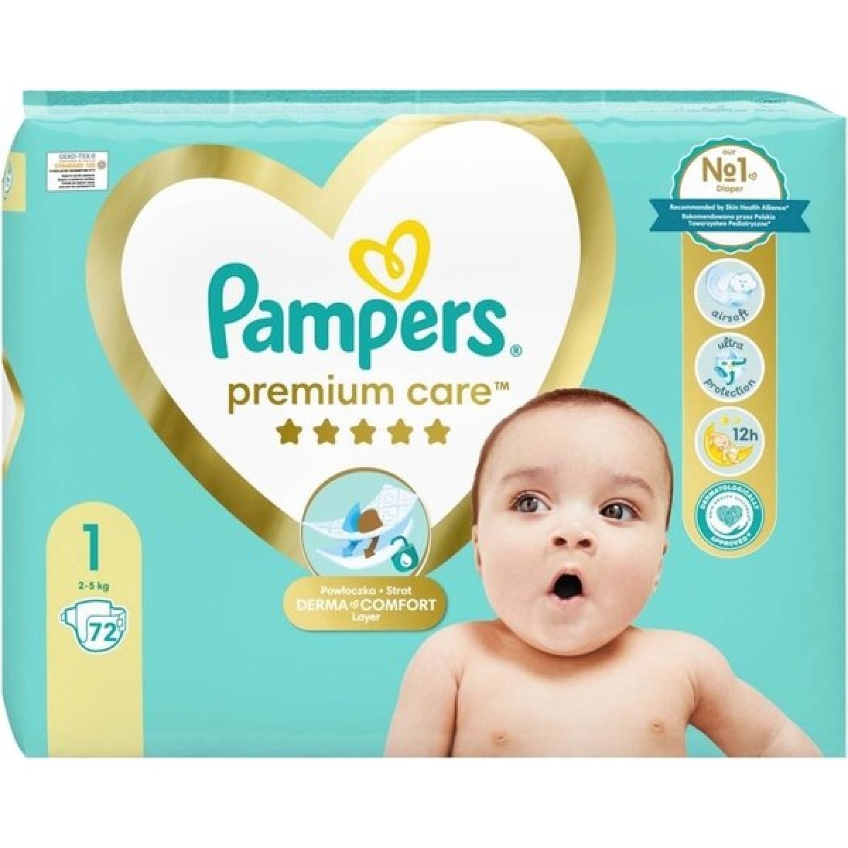 Pampers | Premium Care Πάνες Μέγεθος 1 (2kg-5kg) | 72τεμ