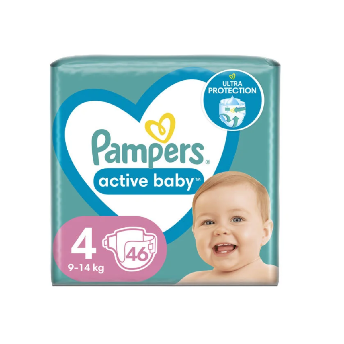 Pampers | Active Baby Giant Pack No4 (9-14kg) | 76τμχ 