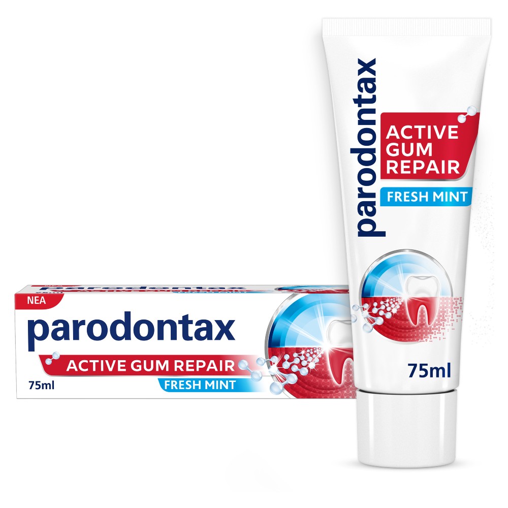 Parodontax | Active Gum Repair Fresh Mint Οδοντόκρεμα για την Αποκατάσταση των Ούλων που Αιμορραγούν | 75ml
