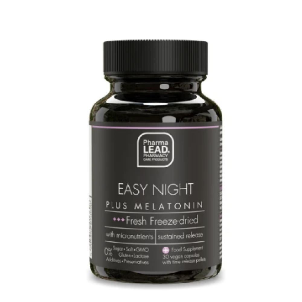 Pharmalead | Black Range Easy Night Plus Melatonin | 30veg.caps
