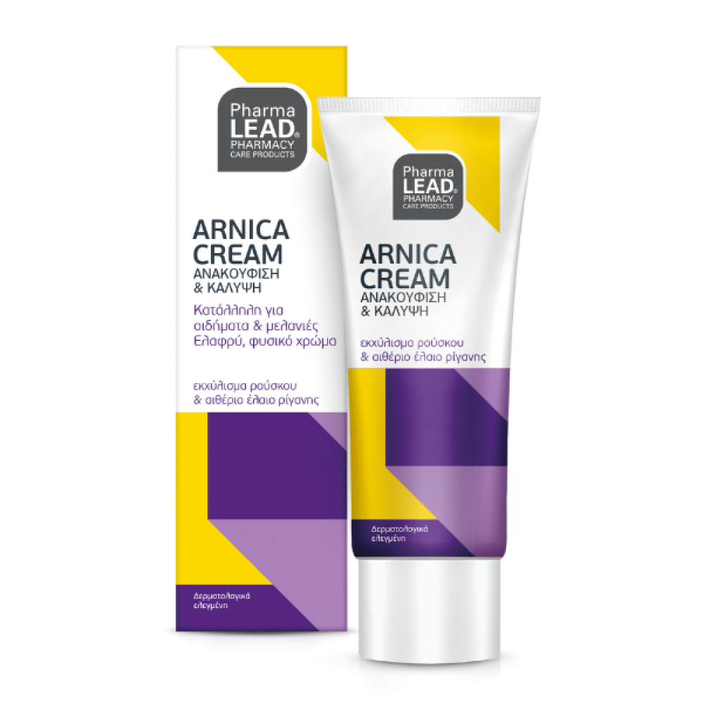Pharmalead | Arnica Cream για Πρόσωπo και Σώμα για Μυΐκούς Πόνους και Μώλωπες  | 50ml