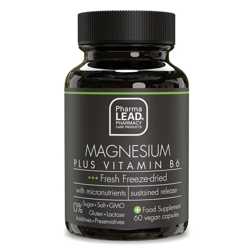 Pharmalead | Black Range Magnesium Plus Vitamin B6 | 60caps