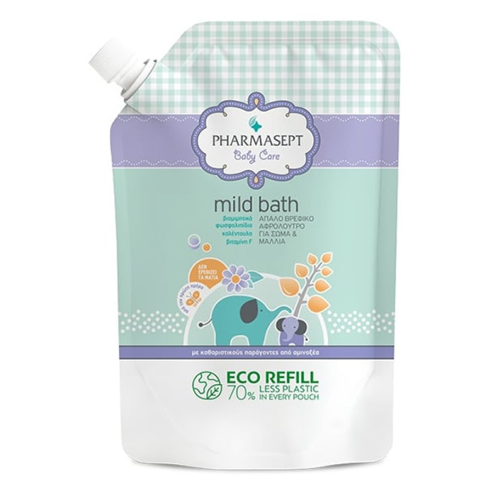 Pharmasept | Baby Care Mild Bath Refill Ανταλλακτικό Βρεφικό Αφρόλουτρο | 900ml
