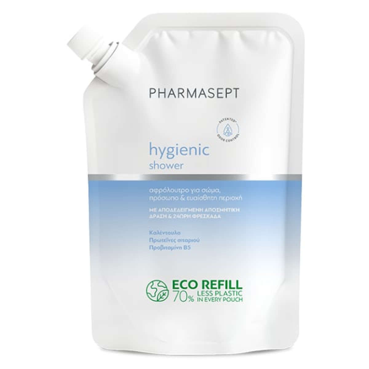 Pharmasept | Hygienic Shower Cream Refill Aνταλλακτικό Κρεμώδες Αφρόλουτρο για Ενυδάτωση & Θρέψη | 900ml