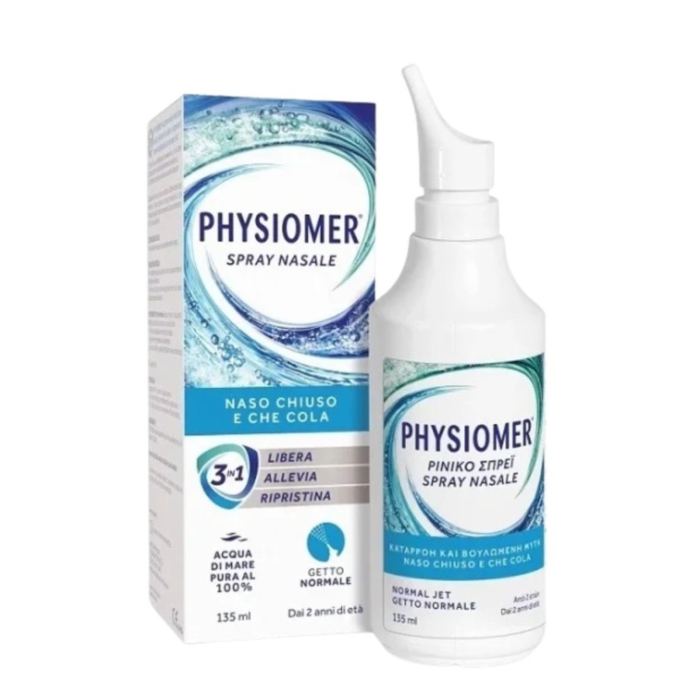 Physiomer | Nasal Spray Normal Jet Adults /Children 2+ | Αποσυμφορητικό Ρινικό Διάλυμα Ενήλικες και Παιδιά 2+ | 135ML