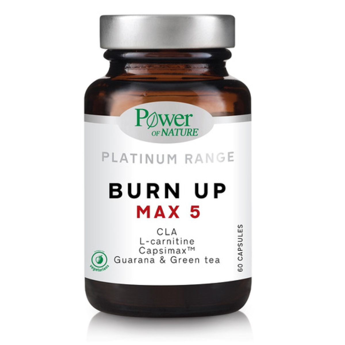 Power Health | Platinum Range Burn Up Max-5 με Ταρταρική L-Καρνιτίνη | 60 Κάψουλες
