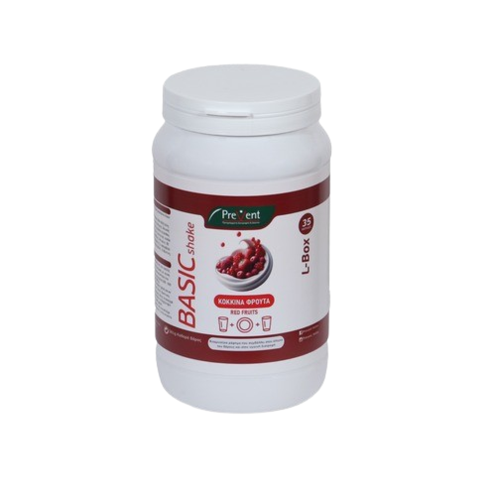PreVent | Basic Shake L - Box Συμπλήρωμα για Αδυνάτισμα Red Fruits | 581gr 