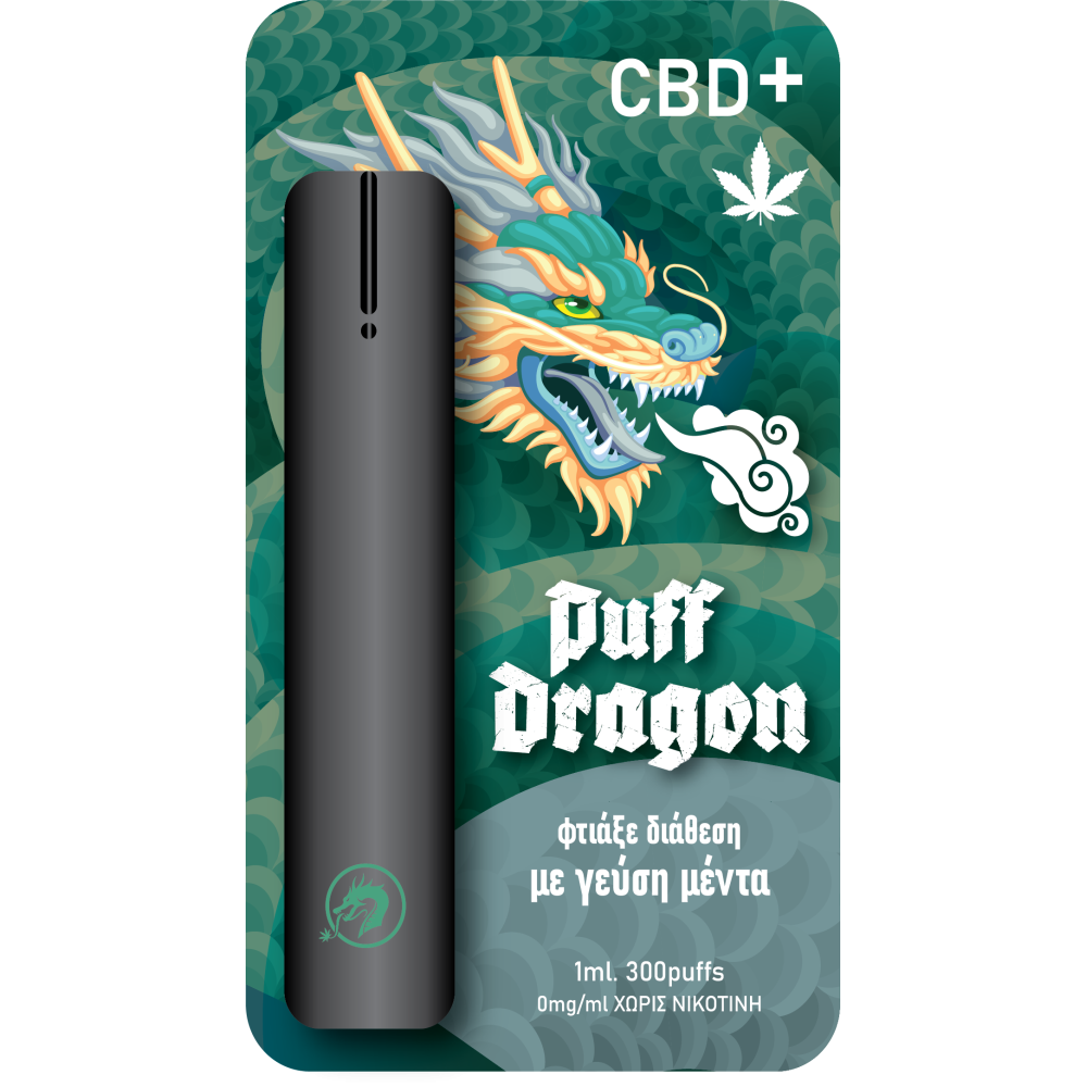 Puff Dragon | CBD+ Γεύση μέντα | 300puffs