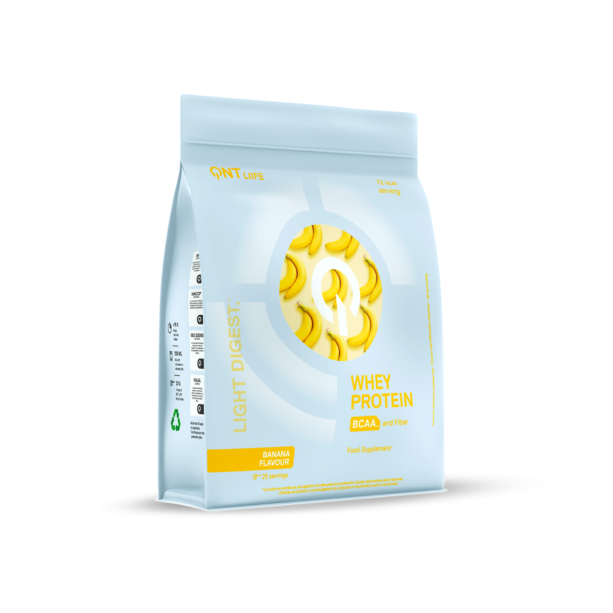 QNT | Light Digest Whey Protein Banana | 500gr  QNT | Light Digest Whey Protein Banana | 500gr