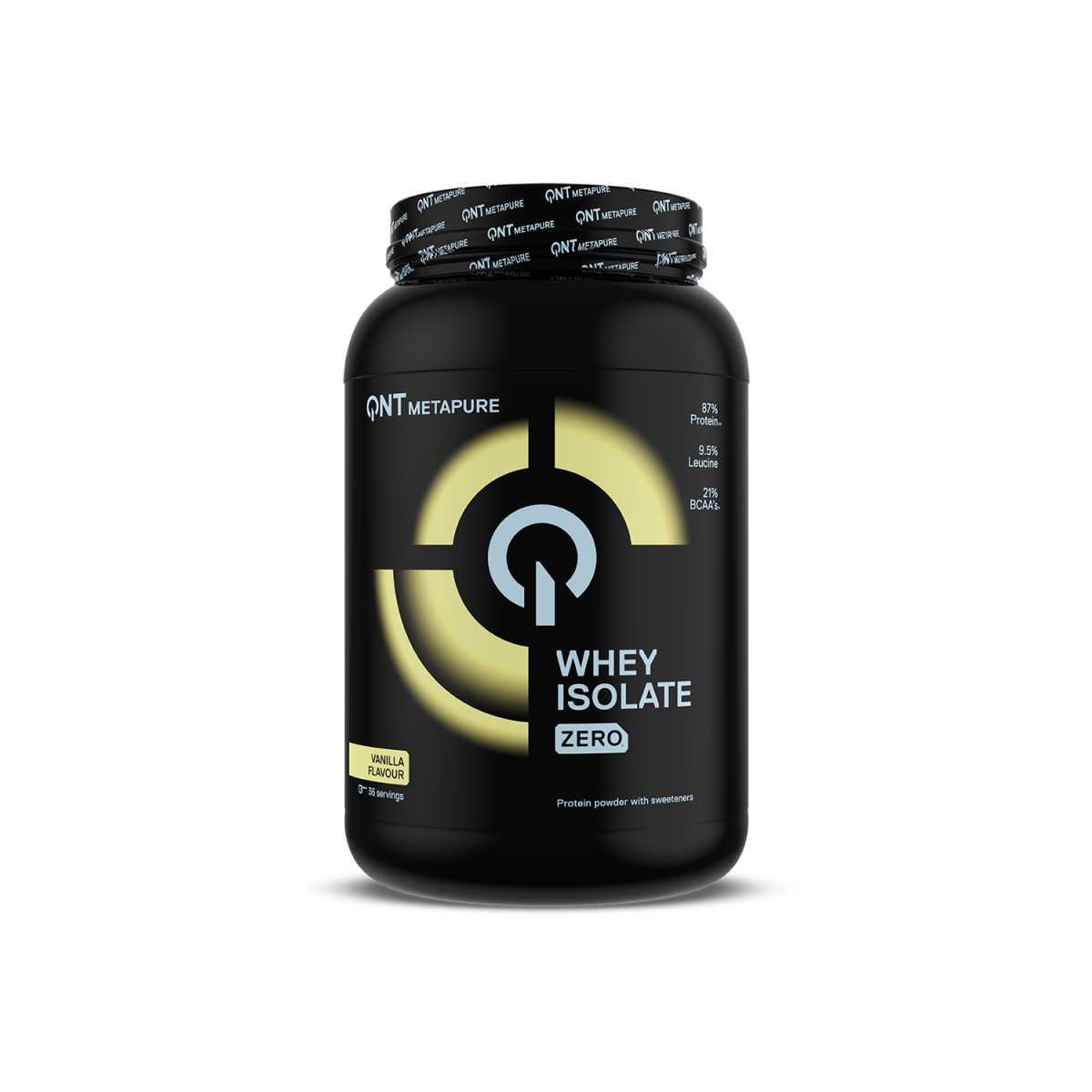 QNT | Metapure  Zero Carb Whey Isolate Πρωτεΐνη Ορού Γάλακτος Χωρίς Λακτόζη με Γεύση Βανίλια | 908gr