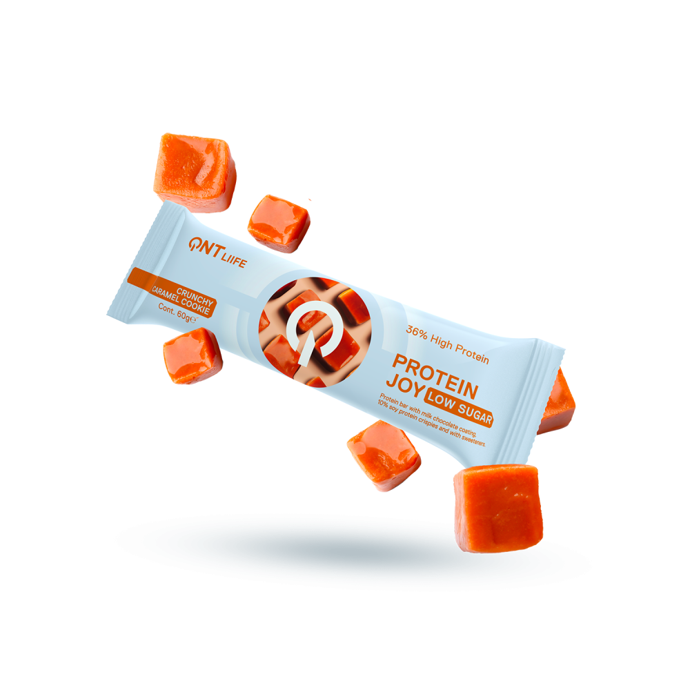 QNT | 36% Protein Joy Bar Crunchy Caramel Cookie | 60gr 
