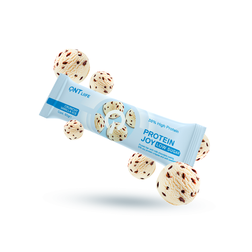 QNT | 38% Protein Joy Bar Crunchy Vanilla Ice | 60gr  QNT | 38% Protein Joy Bar Crunchy Vanilla Ice | 60gr