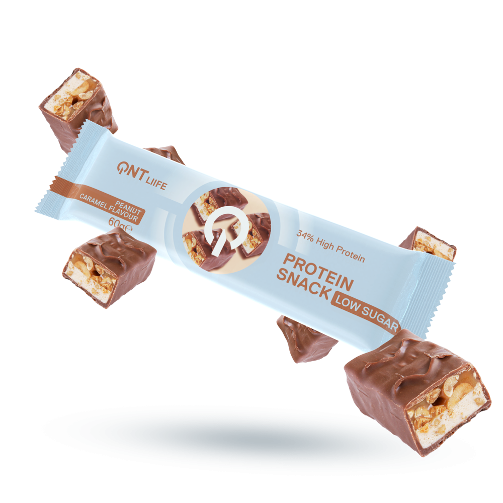 QNT | 38% Protein Joy Bar Peanut Caramel | 60gr  QNT | 38% Protein Joy Bar Peanut Caramel | 60gr