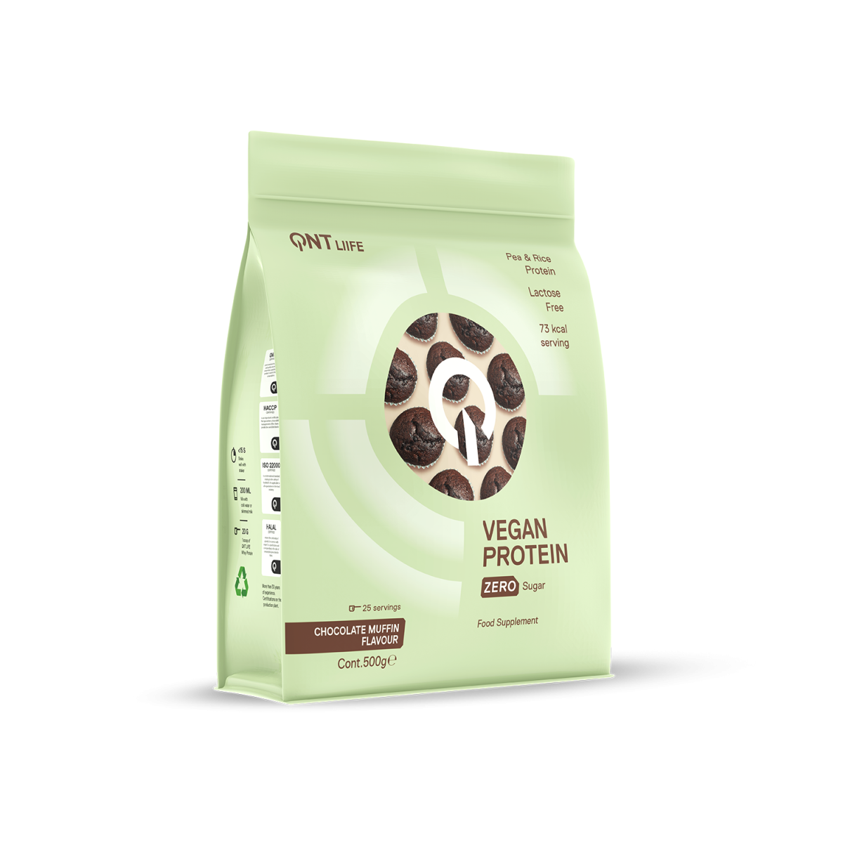 QNT | Vegan Protein Chocolate Muffin | 500gr QNT | Vegan Protein Chocolate Muffin | 500gr