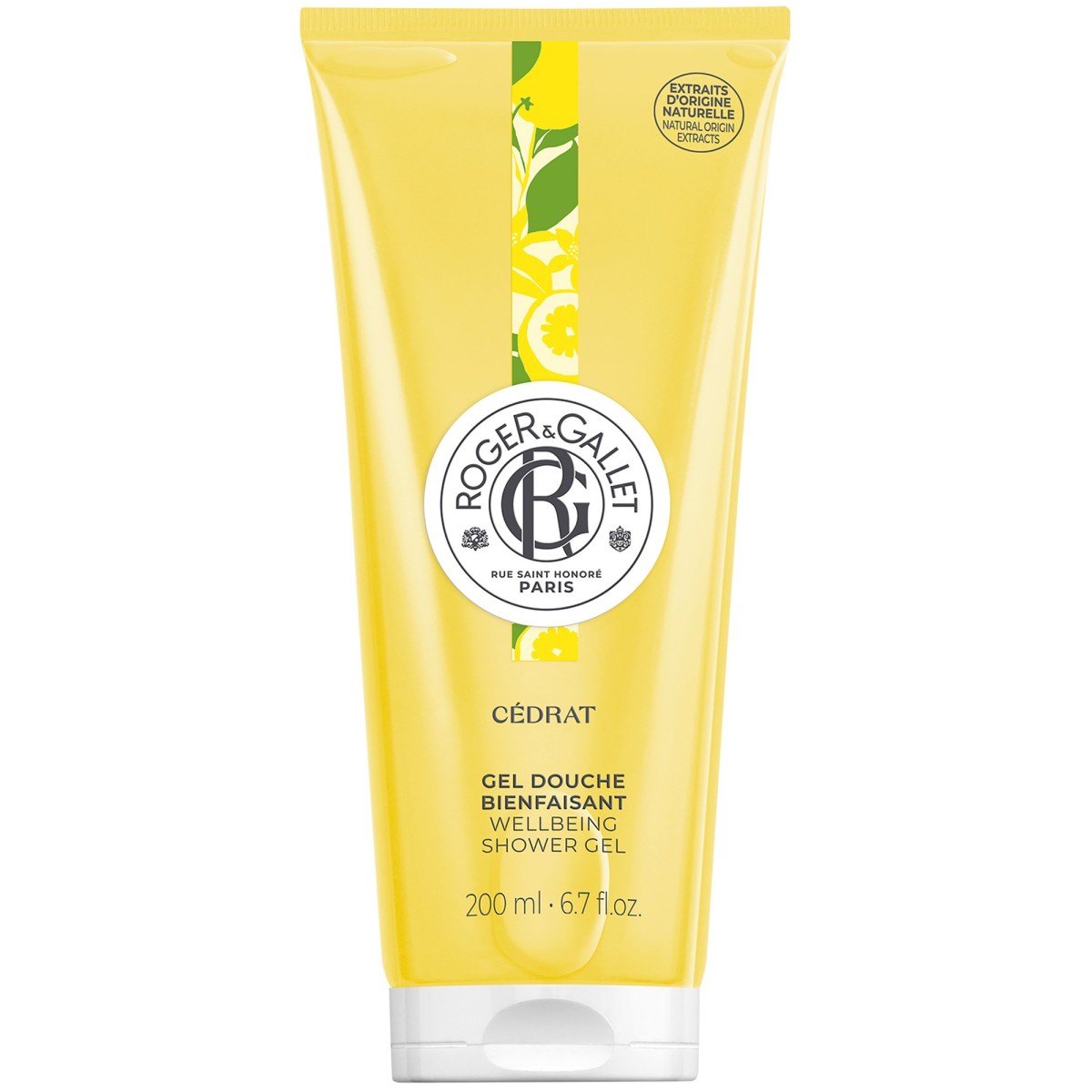 Roger&Gallet | Cedrat Wellbeing Shower Gel Αναζωογονητικό Αφρόλουτρο | 200ml