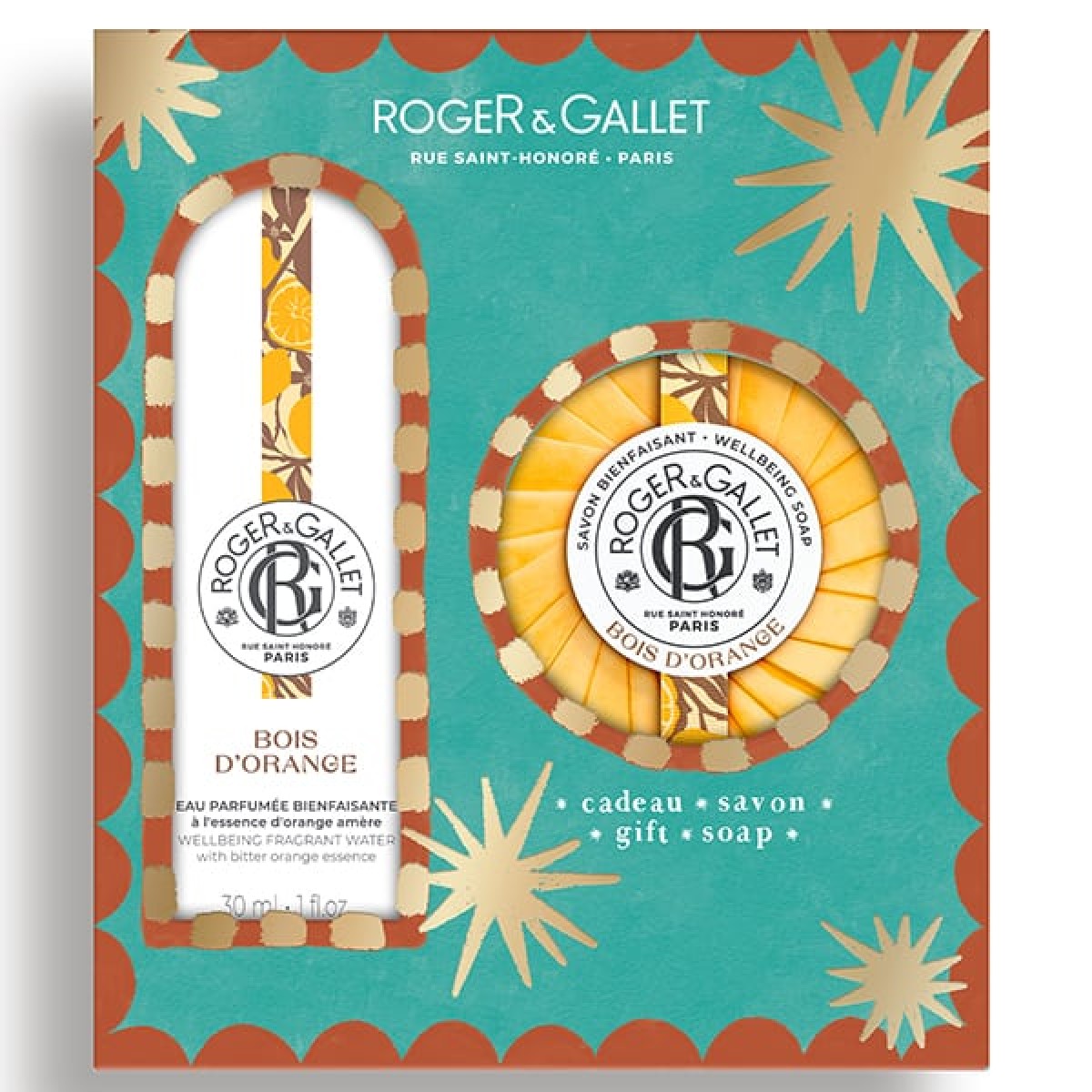 Roger&Gallet | Promo Bois d'Orange Eau Parfumee Wellbeing Fragrant Water 30ml & Σαπούνι 100g | 1σετ