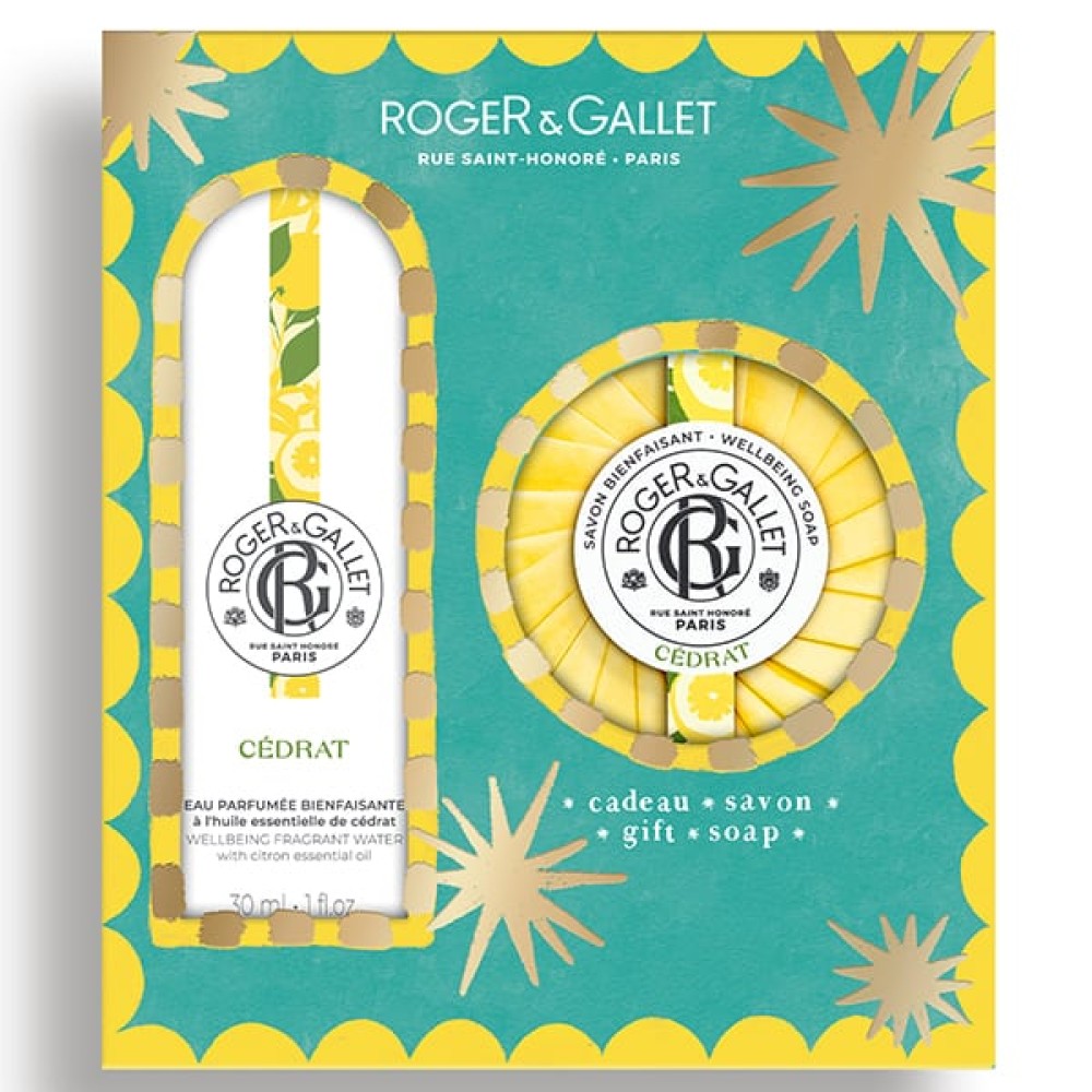 Roger&Gallet | Promo Cedrat Eau Parfume Wellbeing Fragrant Water 30ml & Μπάρα Σαπουνιού 100g | 1σετ
